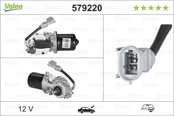 Motore tergicristallo - 579220 VALEO